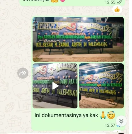 Pengiriman Papan Bunga Duka Tangki