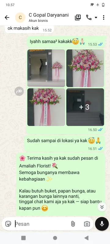Pengiriman Karangan Bunga Tangki