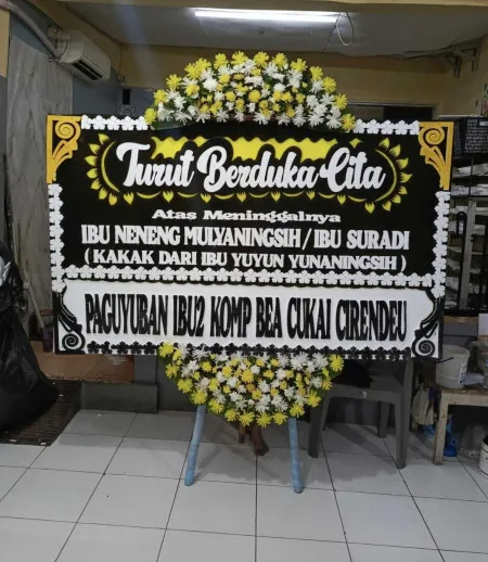 Papan Bunga Duka Tangki
